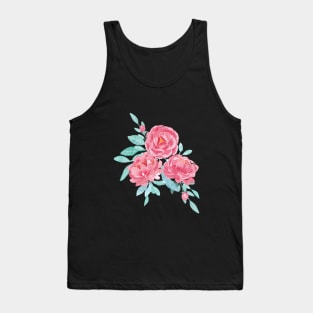 Pink romantic floral bouquet Tank Top